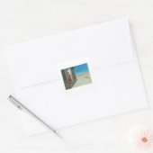 Carolina Morning - Edward Hopper Vierkante Sticker (Envelop)
