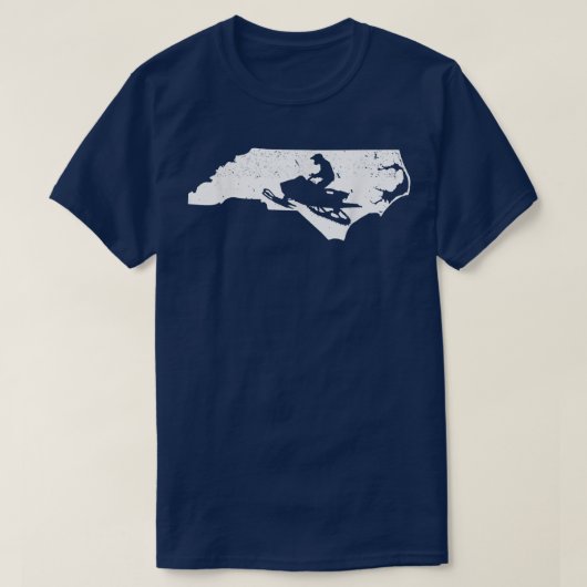 Carolina North Snowmobile Riding Winter Sports Sno T-shirt (Design voorkant)