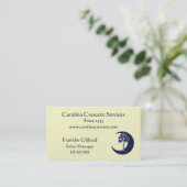 Carolina Palmetto Crescent Logo Visitekaartje (Staand voorkant)