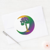 Carolina Palmetto & Crescent Regenboog Stickers (Envelop)