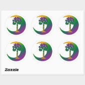 Carolina Palmetto & Crescent Regenboog Stickers (Vel)