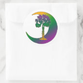 Carolina Palmetto & Crescent Regenboog Stickers (Tas)