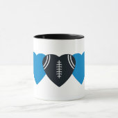 Carolina Panthers Football Heart Design Mok (Midden)