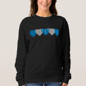 Carolina Panthers Heart Football Dark Trui (Voorkant)