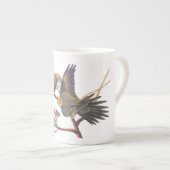 Carolina Parakeet Trio Porselein Kop (Voorkant rechts)