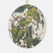Carolina Paraket, uit 'Birds of America', 1829 Keramisch Ornament (Links)