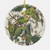 Carolina Paraket, uit 'Birds of America', 1829 Keramisch Ornament (Achterkant)