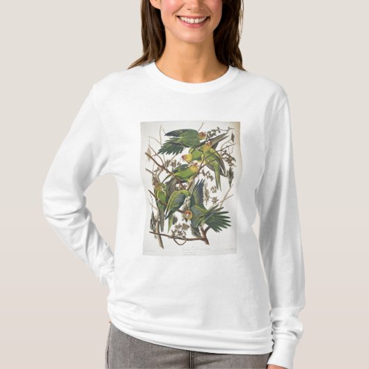 Carolina Paraket, uit 'Birds of America', 1829 T-shirt (Voorkant)