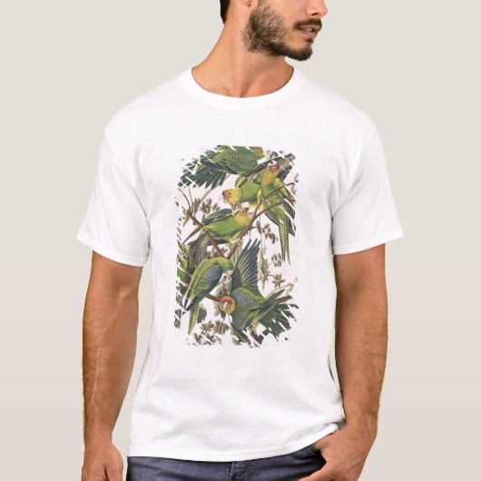 Carolina Paraket, uit 'Birds of America', 1829 T-shirt (Voorkant)