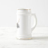 Carolina Parkiet Trio van uitgestorven vogels Bierpul (Voorkant rechts)