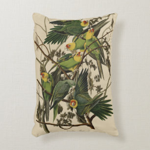 Carolina Parrot uit Audubon's Birds of America Accent Kussen
