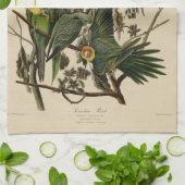 Carolina Parrot uit Audubon's Birds of America Theedoek (Gevouwen)