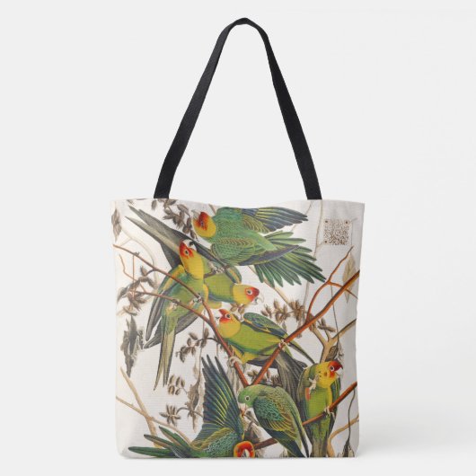 Carolina Parrots Tote Bag (Achterkant)
