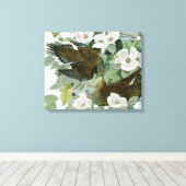 Carolina Pigeon Audubon Morning Dove Canvas Afdruk (Insitu (Houten vloer))