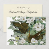 Carolina Pigeon Audubon Morning Dove Kaart (Voorkant / Achterkant)