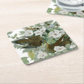 Carolina Pigeon Audubon Morning Dove Kartonnen Onderzetters (Schuin)