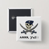 Carolina Pirate Button (Voorkant /achterkant)