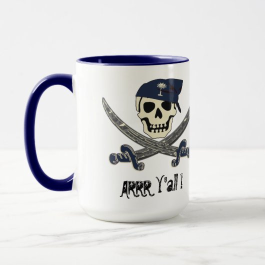 Carolina Pirate Coffee Mok (Links)