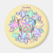 CAROLINA ~ POLYHEDRA ~ PASTEL~ MAGNEET (Voorkant)
