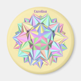 CAROLINA ~ POLYHEDRA ~ PASTEL~ MAGNEET