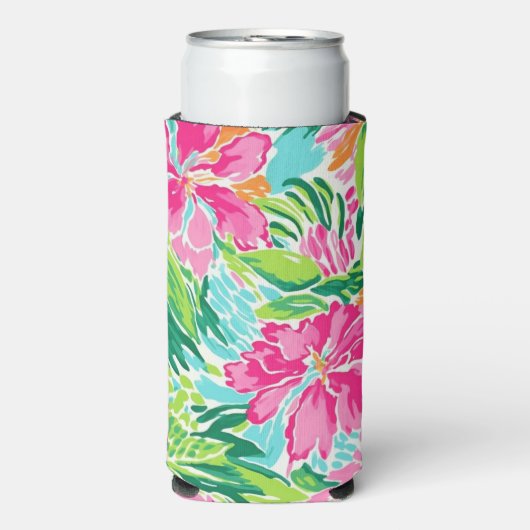Carolina Preppy Bach Beach / Pool Party Coozie (Seltzer Voorkant)