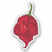 Carolina Reaper Chili Pepper Sticker (Voorkant)