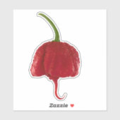 carolina reaper super hete peper auto sticker (Vel)