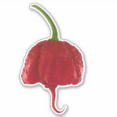 carolina reaper super hete peper auto sticker (Voorkant)