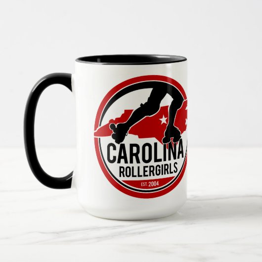 Carolina Rollergirl Logo Coffee Mok (Links)