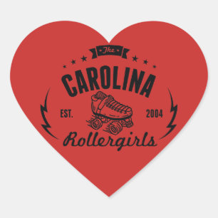 Carolina Rollermeesterstickers Hart Sticker