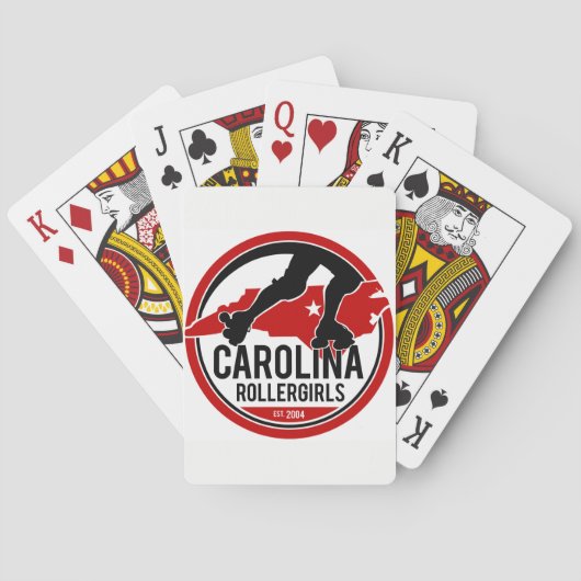 Carolina Rollermeiden die kaarten spelen (Achterkant)