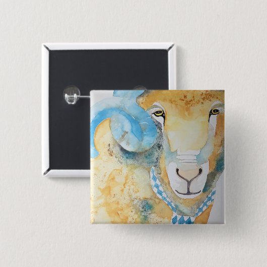 CAROLINA SWAGGER VIERKANTE BUTTON 5,1 CM (Voorkant /achterkant)