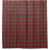 Carolina Tartan rood geruite patroon Douchegordijn (Voorkant)