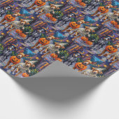 Carolina Trick-or-Treating in Halloween kostuum Cadeaupapier (Hoek)