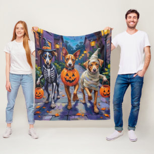 Carolina Trick-or-Treating in Halloween-kostuum Fleece Deken