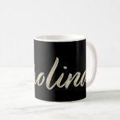Carolina white gold Handwriting Tasse Kaffeetasse Koffiemok (Voorkant rechts)