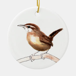 Carolina Wren Art Keramisch Ornament