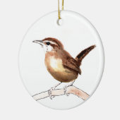 Carolina Wren Art Keramisch Ornament (Links)