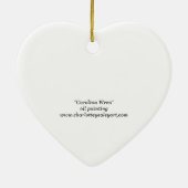 Carolina Wren Bird Art Porcelain Ornament (Achterkant)