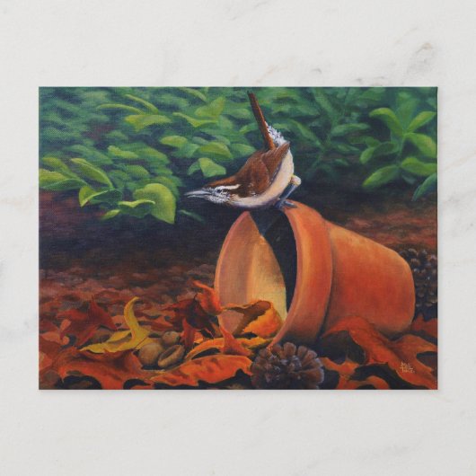 Carolina Wren Briefkaart (Voorkant)