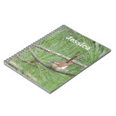 Carolina Wren in Pine Tree Notitieboek (Linkerzijde)