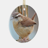 Carolina wren keramisch ornament (Rechts)