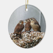 Carolina Wren Keramisch Ornament (Links)
