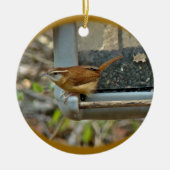 Carolina Wren Kerstornament Keramisch Ornament (Voorkant)