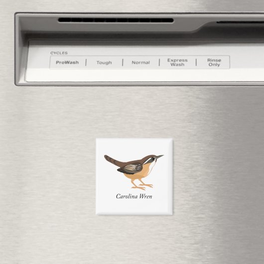 Carolina Wren Magneet (Insitu (Vaatwasser))