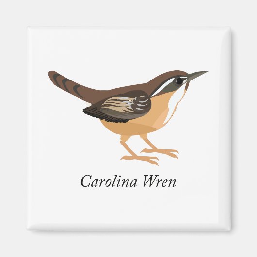 Carolina Wren Magneet (Voorkant)