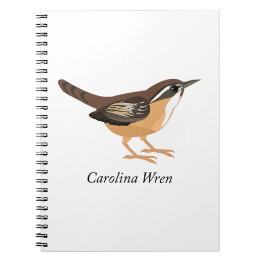 Carolina Wren Notitieboek (Voorkant)