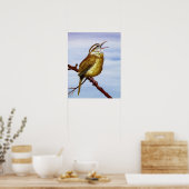 Carolina Wren Poster (Keuken)