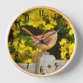 Carolina Wren schilderij - Originele Wild Bird Art (Voorkant)