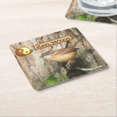 Carolina Wren Zen Onderzetter Set (Schuin)